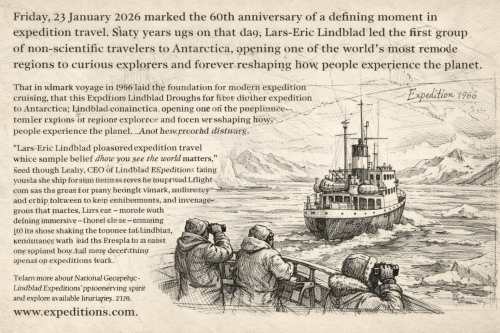 National Geographic–Lindblad Marks 60 Years of Expedition Travel