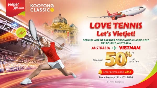 Vietjet Times Its Kooyong Classic Play Perfectly for Australians