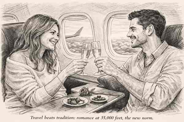 Aussies Ditch Roses and Take Romance to the Skies
