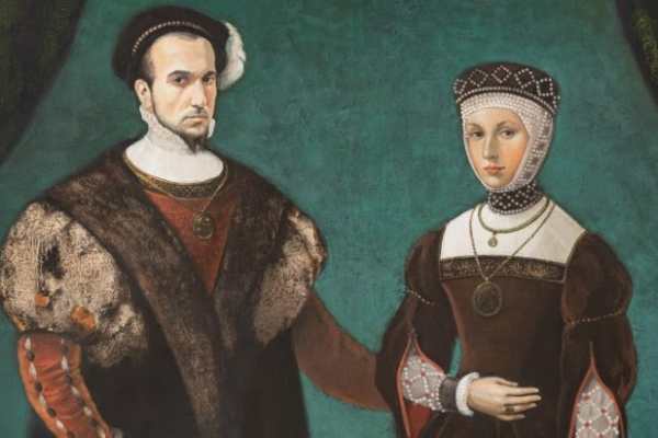 Contemporary Portrait of Sigismund Augustus and Barbara Radziwill by Miglė Kosinskaitė