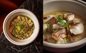 Green Peppercorn Clam Pot with Porous Tofu & Fish and Lamb Pot