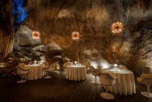 Jeff’s Cellar is set in a spectacular subterranean cave, beneath the 260 million year-old limestone hills and rainforests of Ipoh