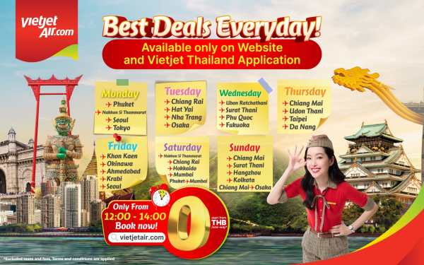 Vietjet Thailand’s 0 Baht Fare Fever