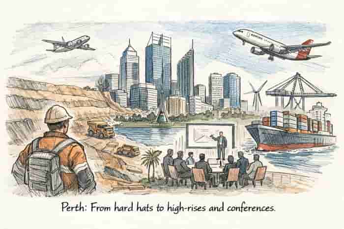 Perth business travel surge signals shift beyond mining