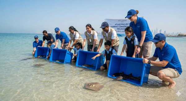 Atlantis Dubai Leads Shark & Stingray Release