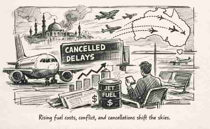 ACCC Eyes Airfares as Middle East Tensions Bite Hard