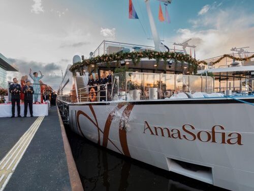 AmaWaterways Christens AmaSofia with 1,200 Advisors