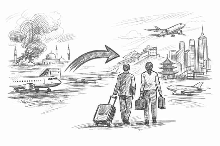 China Hubs Surge as Business Travel Reroutes Around Crisis