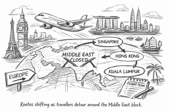 Europe Flights Rerouted as Australians Seek Safer Routes