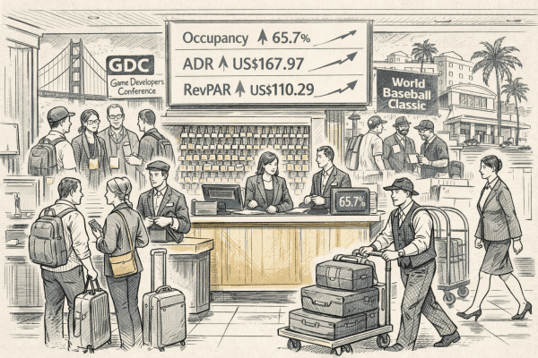 U.S. Hotel Performance Rises Mid-March 2026
