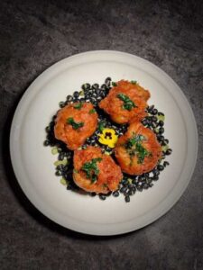 Crispy Chicken Wings stuffed with Taro Paste