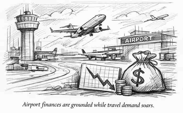 Airport Revenue Lags as Global Travel Demand Surges