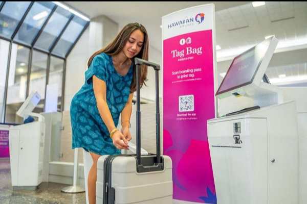 Hawaiian Airlines Adds Self-Service Bag Tag Stations