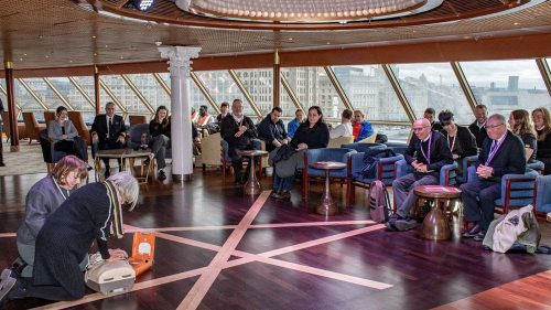 Fred. Olsen Backs Lifesaving Gear on Liverpool Waterfront