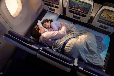 United’s Relax Row Turns Economy into a Couch