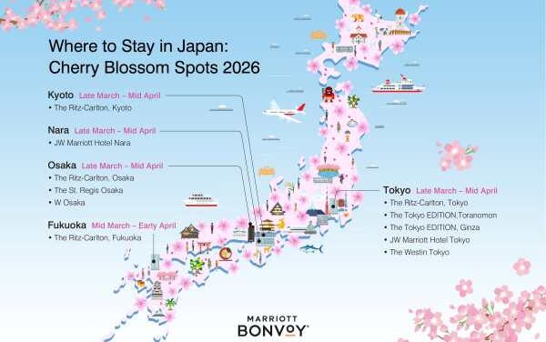 Marriott Bonvoy Celebrates Sakura Season in Japan