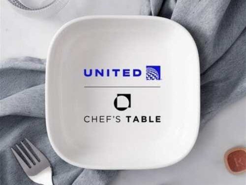 United Teams With Chef’s Table for Exclusive Inflight Dining