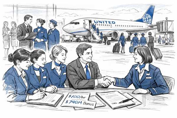 United Reaches New Deal With Flight Attendants Union
