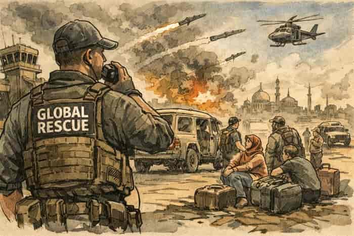 Missiles, Closed Skies and the Quiet Work of Rescue