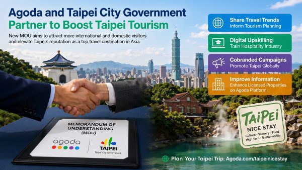 Agoda Teams Up with Taipei to Boost Global Tourism
