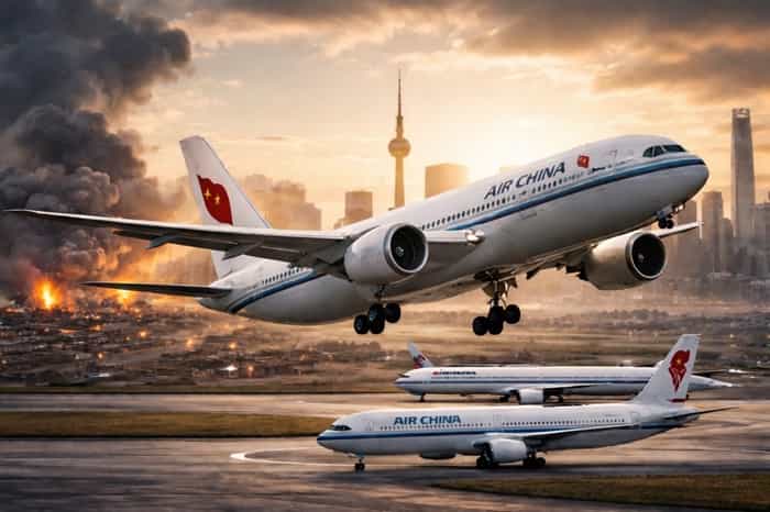 China Gains as Middle East Air Routes Unravel