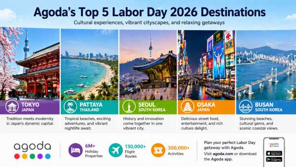 Agoda Reveals Top 5 Labor Day 2026 Destinations