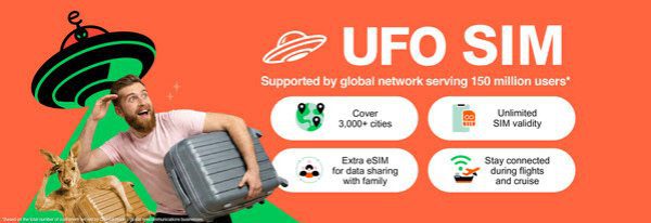 UFO SIM Lands in Australia with $2/GB Travel eSIM