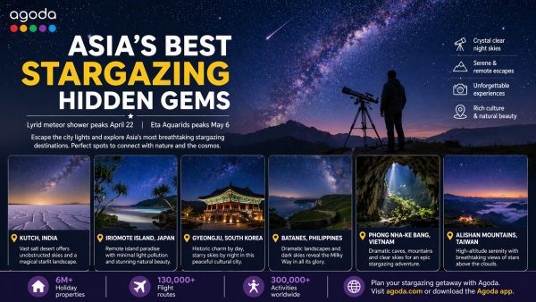 Agoda Reveals Asia’s Hidden Stargazing Gems 2026