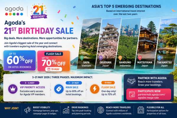 Agoda’s Birthday Sale Opens Doors to Asia’s Hidden Gems