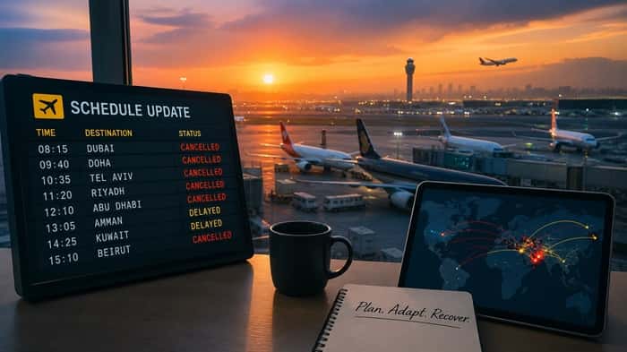 Airlines Brace as Middle East Conflict Cuts Capacity