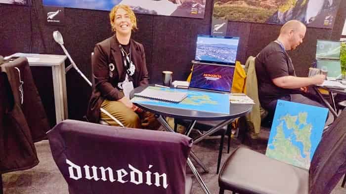 Dunedin was well represented at TRENZ. Sammy Tasker of The OPERA, which stands for Otago Peninsula Eco Restoration Alliance