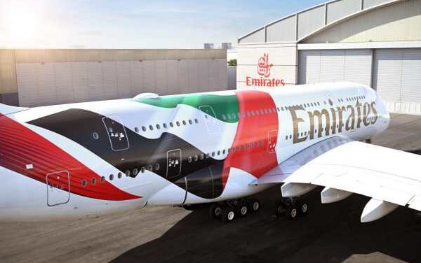 Emirates Waves Giant UAE Flag Across New A380 Livery