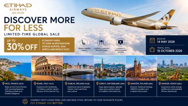 Etihad Unleashes Flight Deals to Dream Destinations