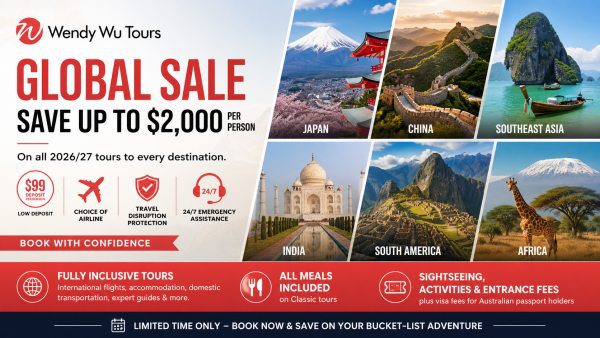 Wendy Wu Tours Launches $2,000 Global Sale