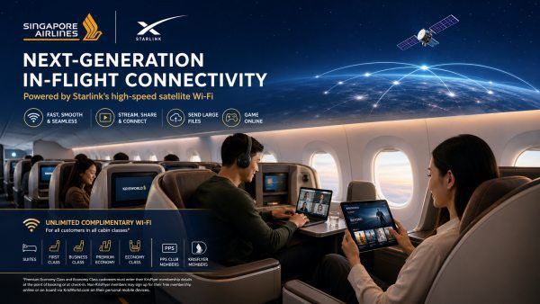 Singapore Airlines Taps Starlink for Sky-Fast Wi-Fi