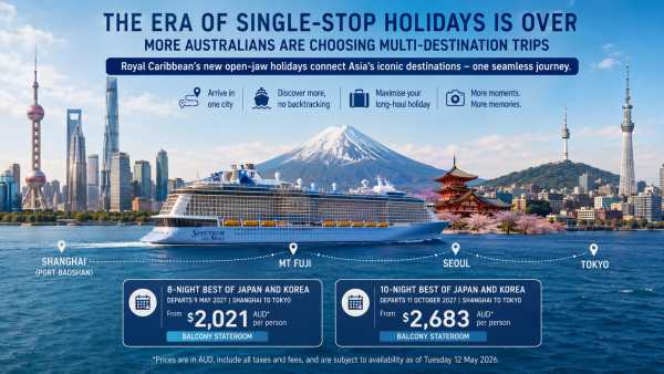 Royal Caribbean Taps Aussie Multi-Stop Travel Boom
