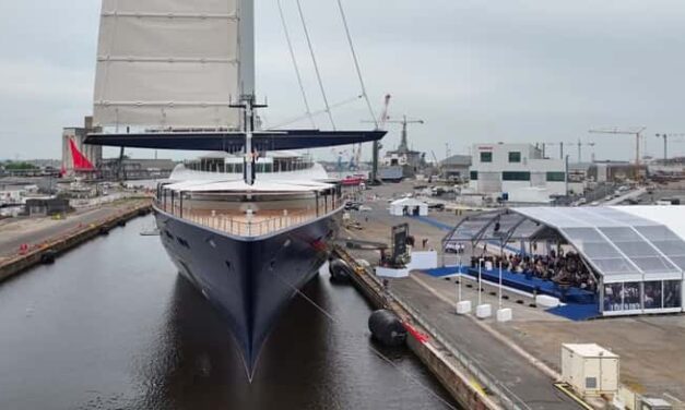 Orient Express Corinthian Makes a Grand Entrance at Sea