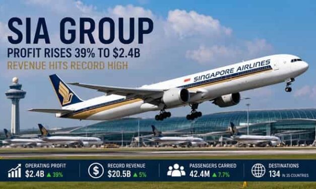 SIA Lifts Profit 39pc as Revenue Hits Record High