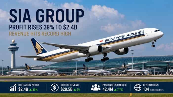 SIA Lifts Profit 39pc as Revenue Hits Record High