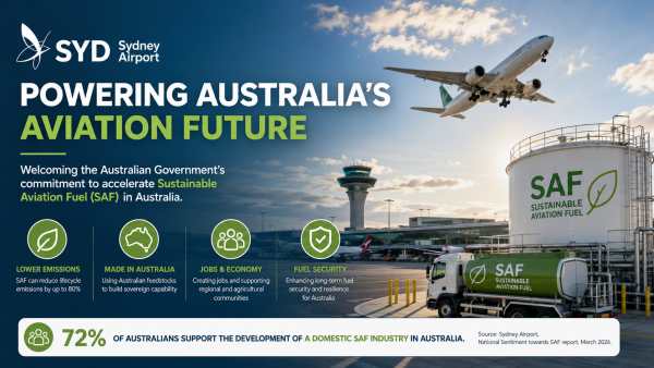 Sydney Airport Backs SAF Boost in Federal Budget