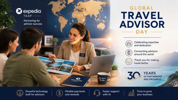 Expedia Celebrates Travel Advisors in Landmark 30th Year