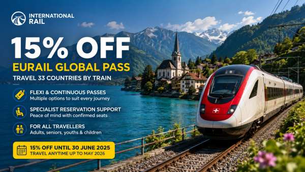 Eurail Global Pass Sale Delivers 15% Off for Agents