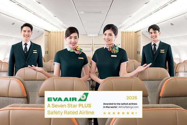 EVA Air Earns Elite Seven Star PLUS Safety Rating