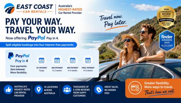 East Coast Car Rentals Eases Travel Costs with PayPal