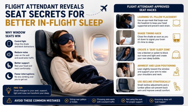 Flight Attendant’s Plane Sleep Seat Hack