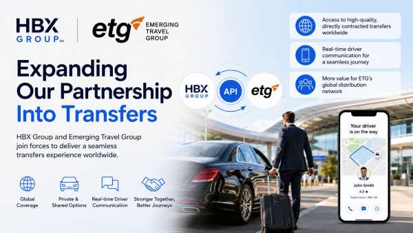 HBX Group Expands Transfers Through Emerging Travel Group