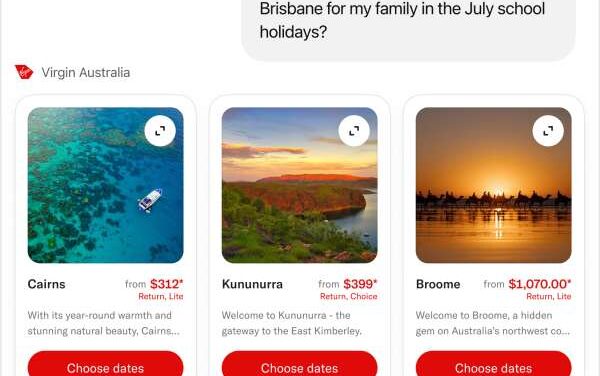 Virgin Australia Flight Search Takes Off in ChatGPT