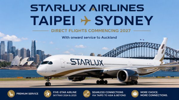 STARLUX Airlines Chooses Sydney for Australian Debut