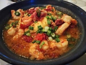 Shrimp and grits, a Southern classic