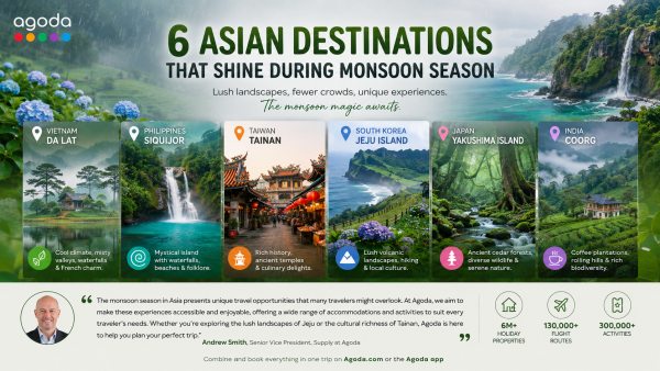 Agoda Reveals Asia’s Best Monsoon Escapes
